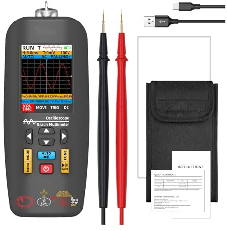 TIEOAXFT Nuevo Multímetro Digital Osciloscopio De Mano Recargable Bobina Flexible Profesional for Medir Corriente Voltaje Ele