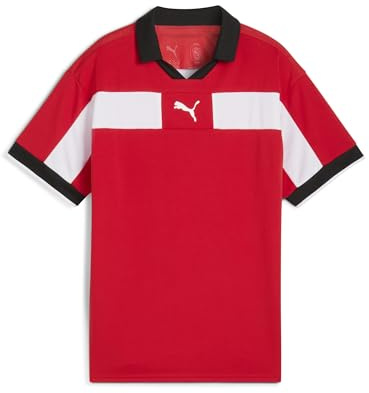 PUMA teamCLASSIC Match Jersey Jr, 152, röd vit svart