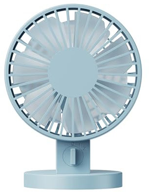 Fazvncv Ventilador de escritorio USB pequeño, potente, silencioso, de 2 velocidades, ventilador de ajuste para refrigeración, oficina, coche, interior y exterior
