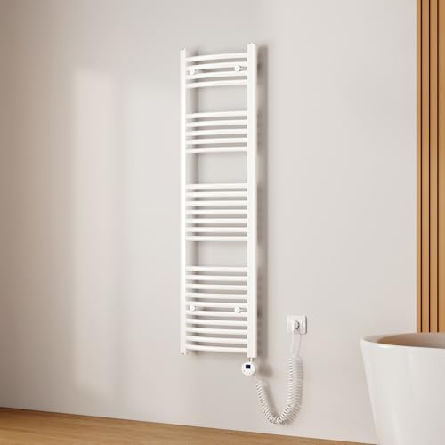 EMKE Secatoallas Eléctrico con WiFi Termostato,140 x 40 cm, Blanco