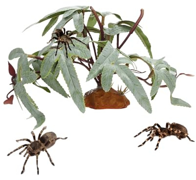 Generisch Plantes artificielles pour Reptiles - Décoration Naturelle - Plantes Vertes Aquatiques - Décoration d'aquarium - pour Poissons du désert, Tortues, Gecko, caméléon léopard, Amphibiens