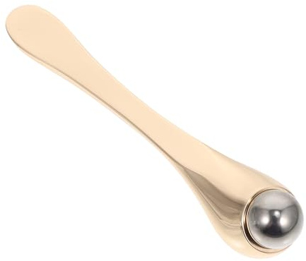 Massaggiatore Occhi Portatile 1 Pz in Lega di Zinco e Acciaio | Colore Oro, per Viaggio e Viaggi di Lavoro, Effetto Trattamento Occhi Funzione Anti Rughe