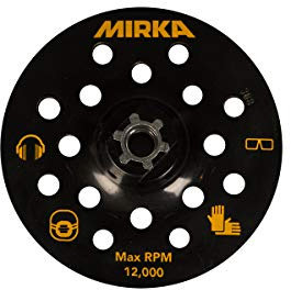 Mirka 1973087 9190153001 - Placa de apoyo (125 mm, cierre de velcro, M14)