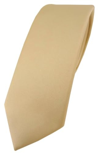 TigerTie Herren Krawatte – schmale 5,5 cm Krawatte in einfarbigem Design, ideal für Geschäftstermine, festliche Anlässe und die Freizeit