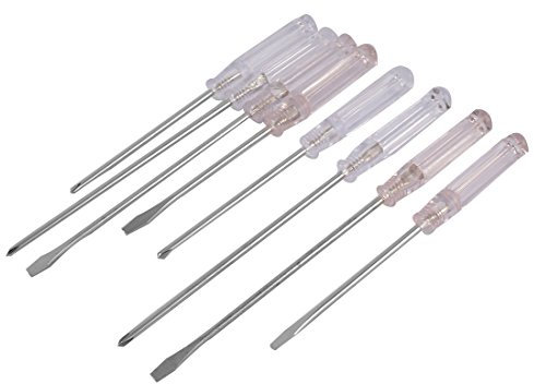 Aexit Plastic Handle Two Way Phillips Slotted Screwdrivers Repair Tool 8 in 1 (682beeedd15660336631db2966acdb14)
