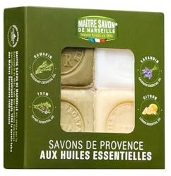 Maitre Savon de Marseille 4 x 125 g soaps in a set (4 fragrances)