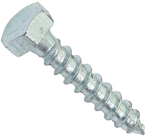 AERZETIX - C44581 - Satz von 50 - Schlüsselschrauben - holzschrauben M8x40mm - mit sechskantkopf 6 seiten - DIN571 - aus verzinktem stahl - montage befestigung dachstuhl sperrholz sperrholzplatten