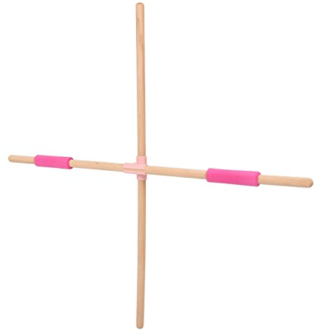 2 STÜCKE Yoga-Sticks, Mehrzweck-Pranayama-Stick aus Buchenholz, Buckel-Korrekturstab, Haltungskorrektur und Flexibilitätsverstärker, Dehnungswerkzeug für Wirbelsäule, Rücken, Nacken, Schlüsselbein