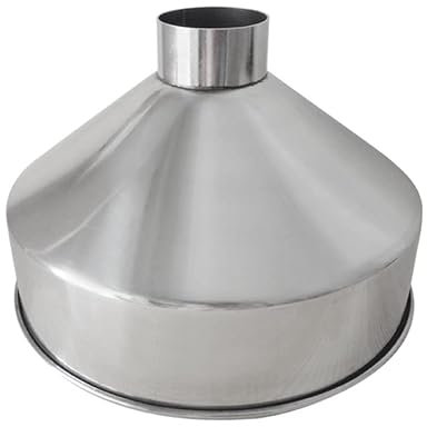 LUFAA Embudo Grande de Gran diámetro de Acero Inoxidable 304, Embudo de maquinaria de refinación Industrial de Alimentos de Grano, 24cm, 28cm, 1 ud. (Color : A)