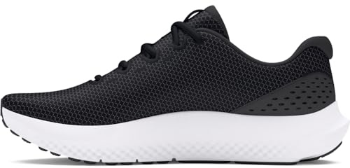 Under Armour UA W Charged Surge 4 Chaussures de sport pour femmes, baskets légères et respirantes, noir/gris anthracite/blanc
