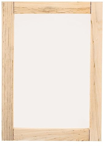 sourcing map Cornice per serigrafia, piccola, 24 x 16 cm, in legno, riutilizzabile, lavabile, con 120 maglie per principianti, magliette serigrafiche