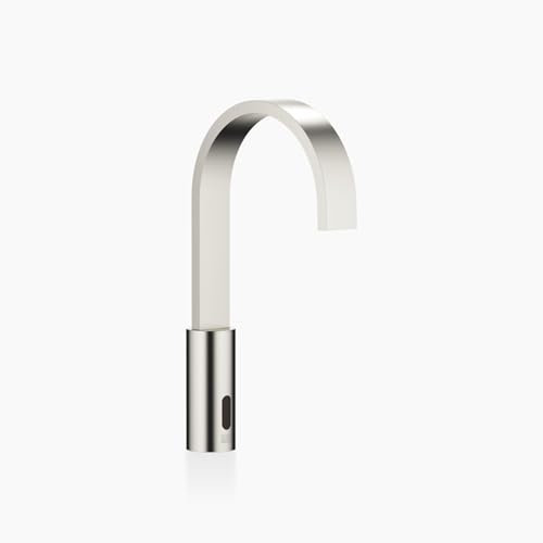 Dornbracht MEM Waschtischarmatur, elektr. Öffnungs-/Schließfunktion, Batterie-/Netzbetrieb, ohne Ablaufgarnitur, Ausladung 165mm, 44521782-06, Farbe: Platin gebürstet