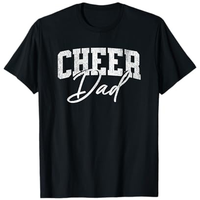 Cheer Dad Black Cheerleading T-Shirt