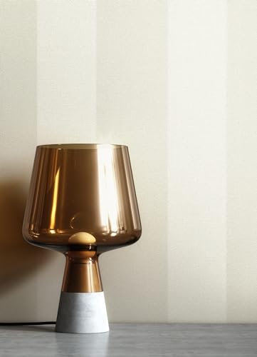 NEWROOM carta da parati Grigio Strisce Tessuto non Tessuto - Striscia Grigio Chiaro Crema Linea Tessile Casa di Campagna