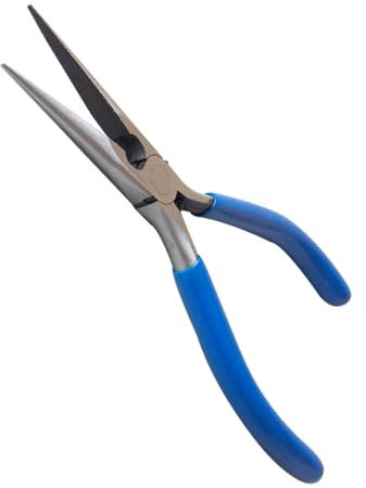 jojobasec Stainless Steel Long Nose Pliers 160mm Length Secure Grip Tool Suitable For Projects And Home Repairs