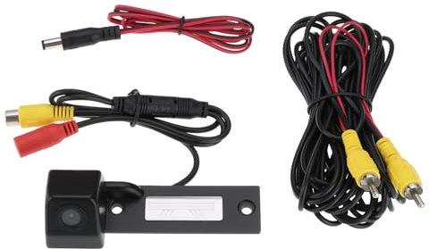 EMSea 1 Juego de Cámara de Visión Trasera Impermeable de 170 ° de Ancho 73 X 23 Mm Pieza de Repuesto 3B5943021 Compatible con Transporter T5 2003-2009 Compatible con Mk3 2003-2015 Luz de Matrícula