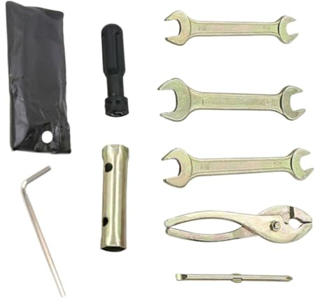 Scooter Service Bundle, Snowmobile Mechanic Kit, Motorcycle Tool Kit | Compact Pliers Assembly, Spark Plug Socket Set, Repair Equipment for Outdoor Breakdown