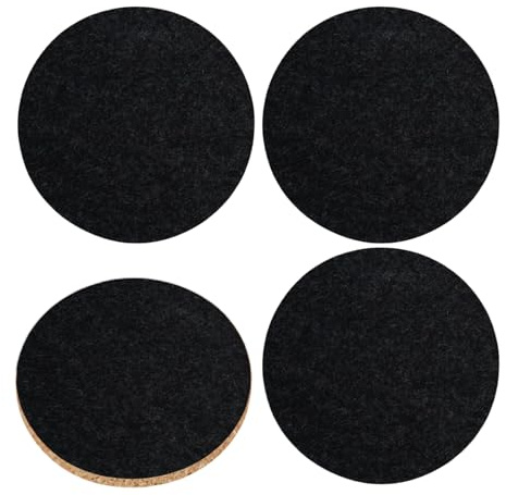 Set di sottobicchieri, 4 pezzi di sottobicchieri assorbenti in feltro | sottobicchiere antiscivolo per tavolo e, per cucina, soggiorno, sala da pranzo, bar, ufficio