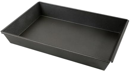 KieTeiiK Teglia Per Pizza Rettangolare In Stile Detroiter Da 5 Cm Con Rivestimento Antiaderente Robusta In Alluminio Crosta Spessa Pizza Rettangolare Con Crosta Spessa