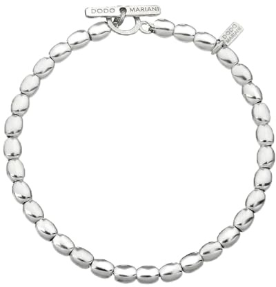 Dodo Mariani Bracciale Dodo Donna Originale Argento 925 Ovo Lucido, 18 cm, Gioiello Artigianale Made in Italy, Rifinito a Mano, Base per Charms, originale ideale come regalo