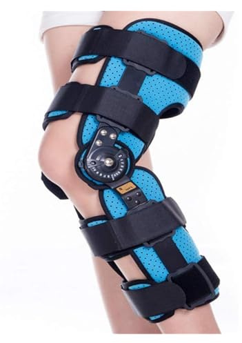 Genouillère Stabilisatrice Réglable - Hinges Verrouillables & Tissu Respirant pour Sport, Blessures Genou et Arthrose - Léger Support Articulaire (Taille S/M/L)