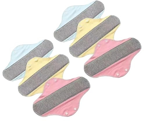 Assorbenti femminili super assorbenti riutilizzabili per flussi pesanti, lavabili in panno panty fodere femminili per donne panno lavabile in morbido cotone