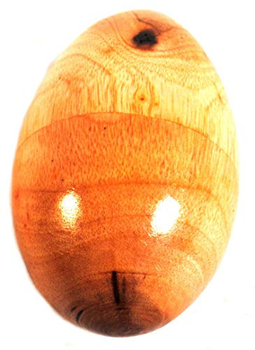 Terrapin Trading Fair Trade Groe Holz Egg Shaker naturliche (16,5 cm Umfang)