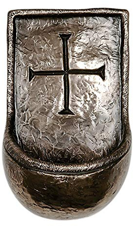 Wild Goose Studio Bronze Lough Derg Holy Water Font Wall Plaque