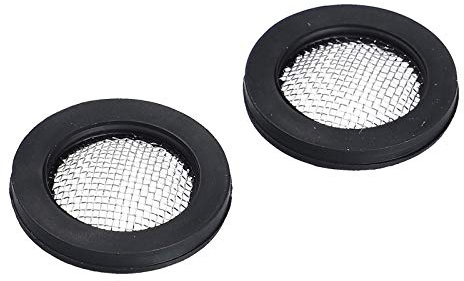 luth Dichtung Gummidichtring mit Sieb 17x24mmØ für 3/4 Zulaufschlauchverschraubung 2Stück