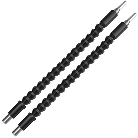 MIMIVIVA Flexible Leistungs Bits, 295mm Flexibler Schraubendreher Universal Shaft Extension Bits für Verbinden Fahrt Welle Spitze Bohren Bit Einstelle (2 Packungen)