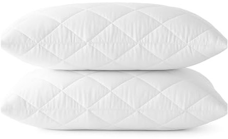 Luxury Quilted Hotel Quality Pillow 2 Pack - Antiallergy Sleeping Pillow, Hypoallergenic Good For Stomach, Back And Side Sleepers (2 Pack Pillows)