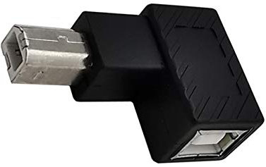 innov8 USB 2.0 Type B Printer Adapter, 90 Degree Angled USB 2.0 B Male to Type B Female Adapter Connector For Printer Scanner Fax Machine - (Right Angle)