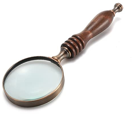 72mm Retro Magnifying Glass - 10X Magnification,glass Lens,no Distortion,ultra High Definition,the Best Reading Magnifier For The Elderly,perfect Low Vision Aid