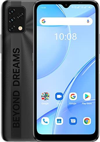 UMIDIGI Power 5S Téléphone Portable Pas Cher, 6150mAh Batterie Smartphone 4+32Go/TF 256Go, écran 6.53 HD, Dual SIM(4G LTE Mondiale)+ Emplacement SD dédié,Face ID/GPS/NFC
