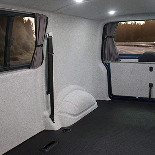 KARAT Filzstoff - Bastelfilz - Bespannstoff Kfz Filz Stoff für Auto Innenraumverkleidung Bezugsstoff Meterware Nadelfilz Camper ausbau Wohnmobil Filz Auto Innenausbau Superflex Hellgrau 200 x 100 cm