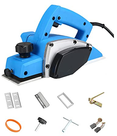 Toplionace Rabot Électrique pour le Travail du Bois 220V, Outils Électriques de Coupe du Bois pour Machine à Rainurer le Bois Portable 1100W, 17500 Tr/min, avec Profondeur de Coupe Réglable de 2mm