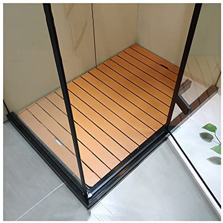 ZXCVBAS Badezimmermatte Aus Bambus, Bambusente Entenbrettmatte, Mehrzweck-Bambusmatte, Für Bad & Dusche, Holzschatzer-Entenbrettmatte Für Den Innenraum Im Freien Im Freien,75x100cm/30x39in