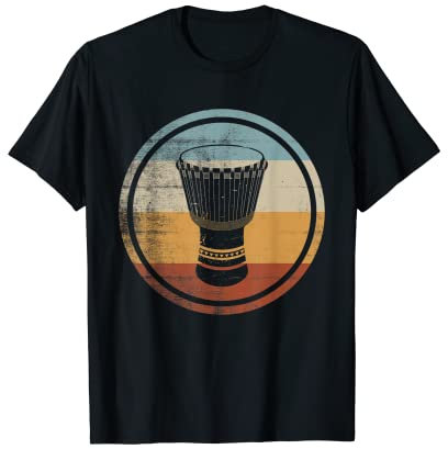 Retro Vintage Djembe Trommel Design Musiker Djembe Spieler T-Shirt