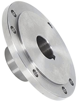 Flangia per Tornio, Facile da Installare Flangia Mandrino Resistente all'usura Dimensioni Standard Finitura Lucida 6 Fori di Montaggio 125 Mm con Scatola di Immagazzinaggio per K11-125 K12-125 (25 mm)