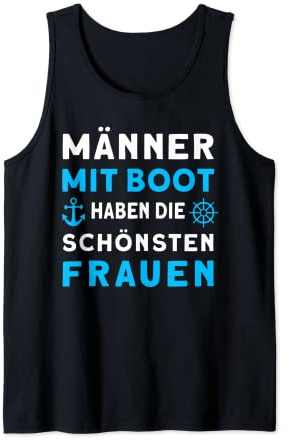 Herren Kapitän Bootsbesitzer Motorboot Zubehör Boot Tank Top