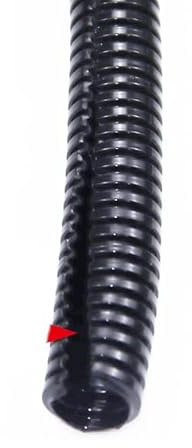 1/5/10M Wellschlauch 7-54,5 mm Flammhemmender Schlauch Kabeldrahtschutz Schwarze Hülse Rohrkabelbaum Tubre-PP Feuerfeste Öffnung, 10 Meter, AD 34,5 x ID 29 mm