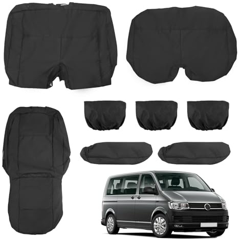 Opaltool 3-Sitzer Autositzbezüge Set für VW Transporter T5 T6 2015-2022