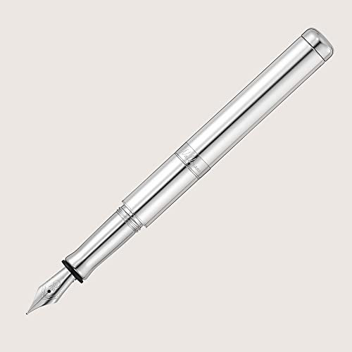 WaldMann VOYAGER Füllfederhalter mit Edelstahlfeder EF Hochglanz poliert Federstärke auswählen Breit (B)
