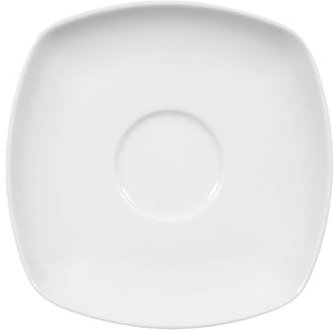 Seltmann Weiden - Piattino combinato quadrato 14,5 cm – Lido bianco tinta unita – 1 pezzo (vendita al minuto)