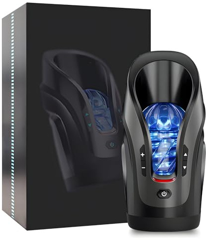 Elektrischer Masturbator, 3D Realistischer Vagina Pussy Elektrischer Masturbator Mann Handfrei Cup Mit10Modi Teleskopfunktion, Sex Spielzeug Für Die Männer, Masturbieren Für Männe