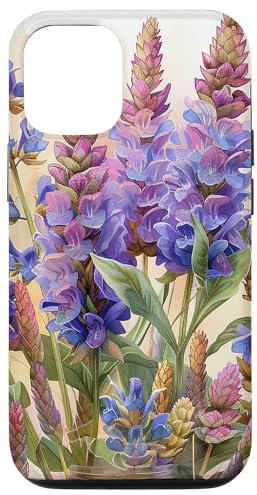 iPhone 14 Pro Anise Hyssop Bouquet Floral Pastel Colors Graphic Case