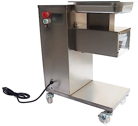 HXLDZOU Meat Grinder, Meat Slicer Commercial Meat Slicer QE Fresh Meat Slicer 550W Standard Feed Port 3mm Blade for Restaurant