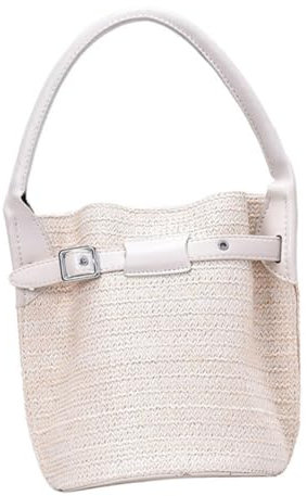LIFKOME Bucket Bag Damen Schultertasche Gewebte Handtasche Crossbody Bag Schulter Modern Style