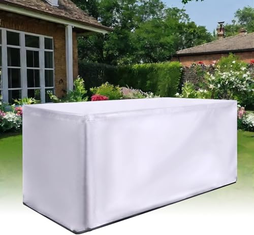 HYFBH Abdeckung Gartenmöbel Winterfest 90x70x105cm/LxWxH Abdeckplane Gartenmöbel Schutzhülle, Tischabdeckung Outdoor Wetterfest Winddicht Anti-UV Tisch Abdeckungen für Gartenmöbel
