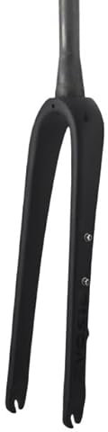 ZiYouao Fahrrad Gabel Vollcarbon-Fahrradgabel, 28,6 mm Scheibenbremse, for 700C, Steckachse 12 x 100 mm, V-Bremse, Harte Kiesfahrradgabel Fahrradgabeln(QR Black Logo)